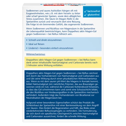 Abbildung der Produktverpackung Doppelherz aktiv Magen-Gel Rückansicht